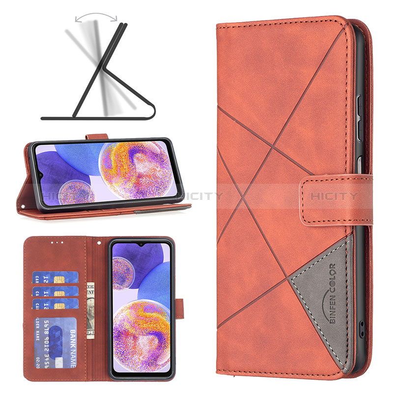 Funda de Cuero Cartera con Soporte Carcasa B08F para Samsung Galaxy A23 5G