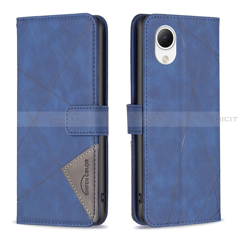 Funda de Cuero Cartera con Soporte Carcasa B08F para Samsung Galaxy A23 5G SC-56C Azul