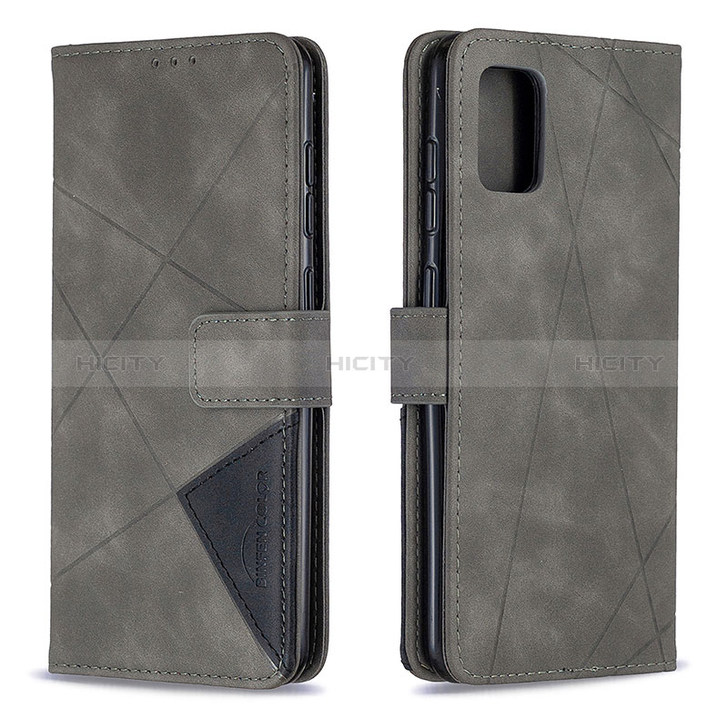 Funda de Cuero Cartera con Soporte Carcasa B08F para Samsung Galaxy A31 Gris