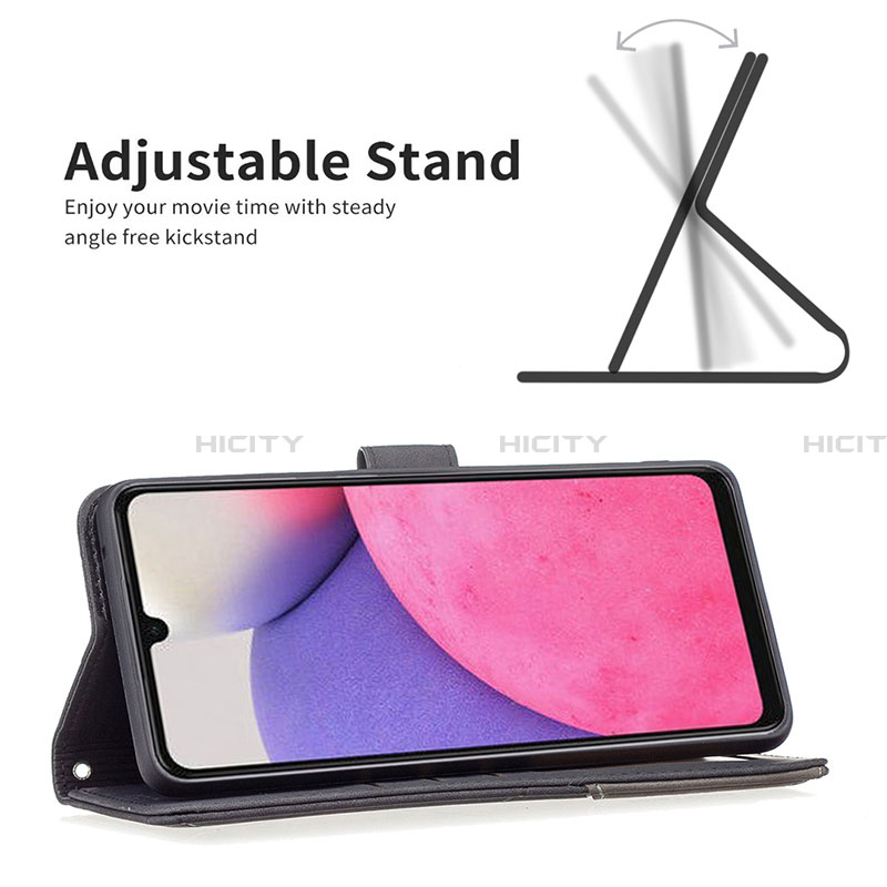 Funda de Cuero Cartera con Soporte Carcasa B08F para Samsung Galaxy A33 5G