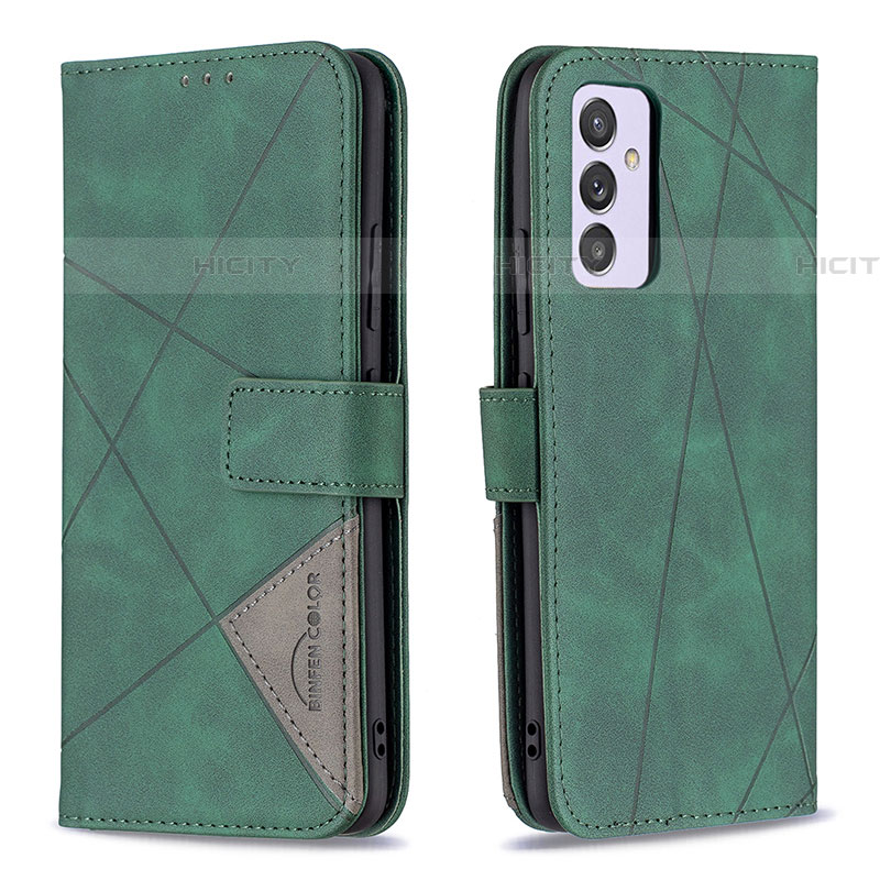 Funda de Cuero Cartera con Soporte Carcasa B08F para Samsung Galaxy A34 5G Verde