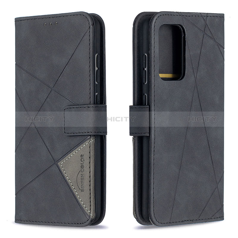 Funda de Cuero Cartera con Soporte Carcasa B08F para Samsung Galaxy A52s 5G Negro