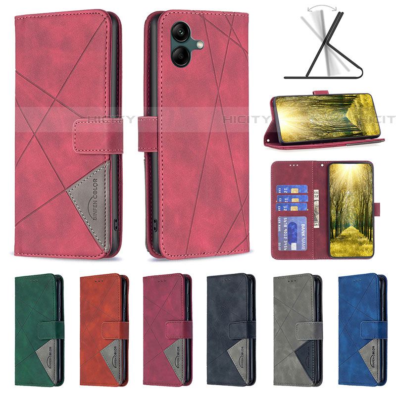 Funda de Cuero Cartera con Soporte Carcasa B08F para Samsung Galaxy F04