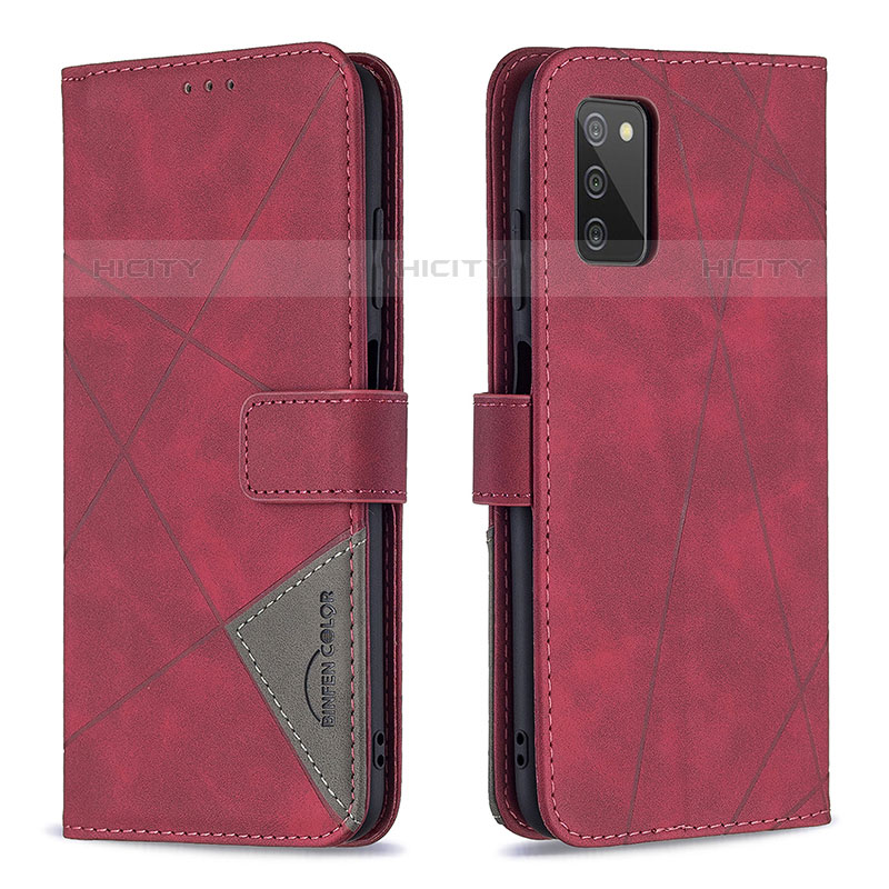 Funda de Cuero Cartera con Soporte Carcasa B08F para Samsung Galaxy M02s