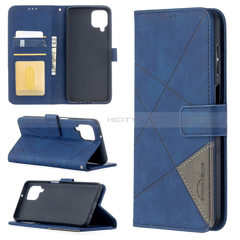 Funda de Cuero Cartera con Soporte Carcasa B08F para Samsung Galaxy M12