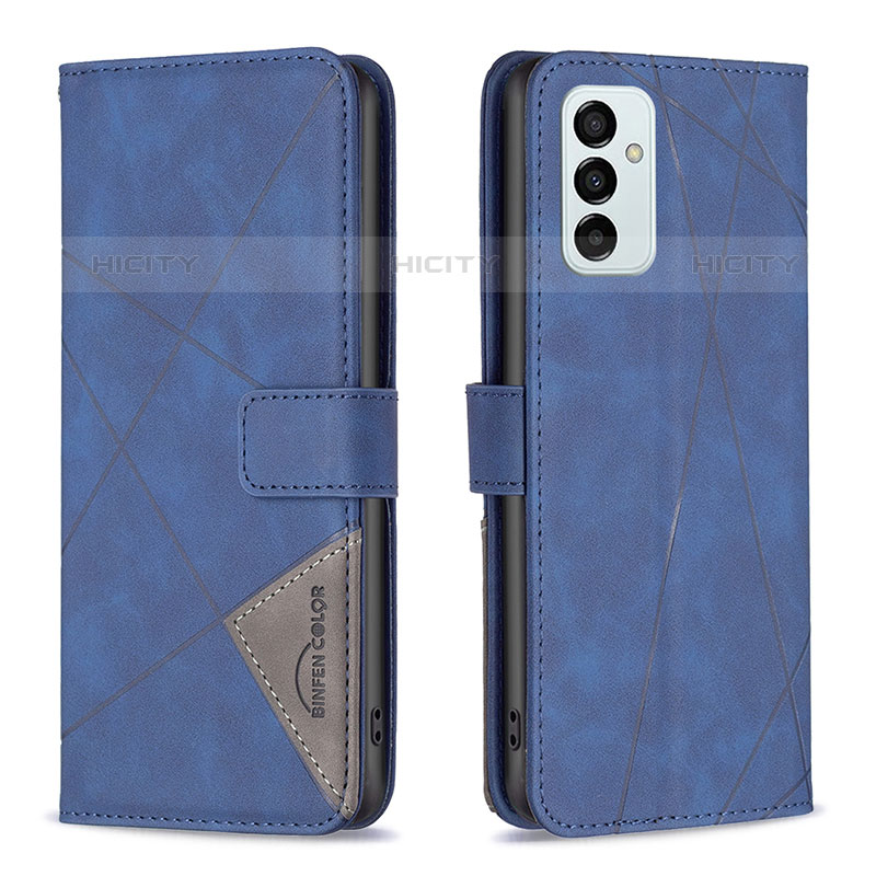 Funda de Cuero Cartera con Soporte Carcasa B08F para Samsung Galaxy M23 5G Azul