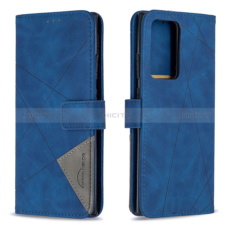 Funda de Cuero Cartera con Soporte Carcasa B08F para Samsung Galaxy Note 20 Ultra 5G Azul