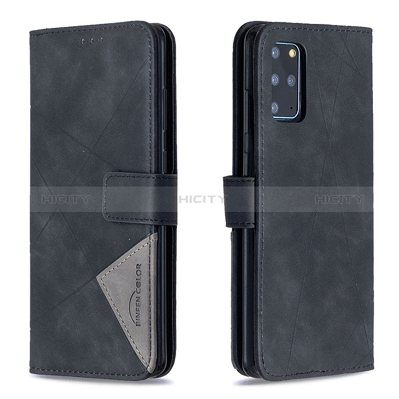 Funda de Cuero Cartera con Soporte Carcasa B08F para Samsung Galaxy S20 Plus 5G Negro