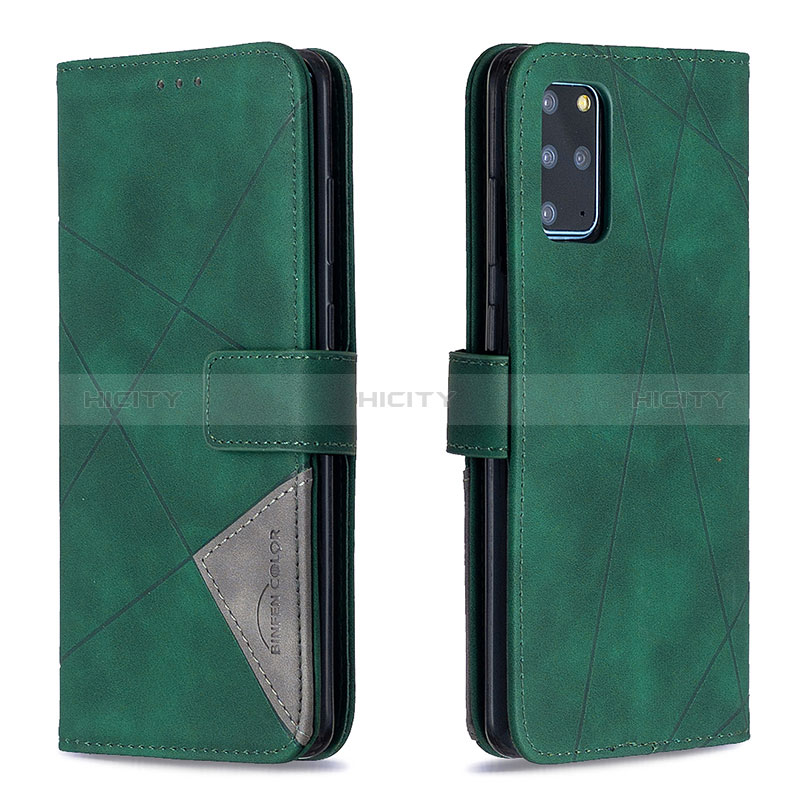 Funda de Cuero Cartera con Soporte Carcasa B08F para Samsung Galaxy S20 Plus 5G Verde