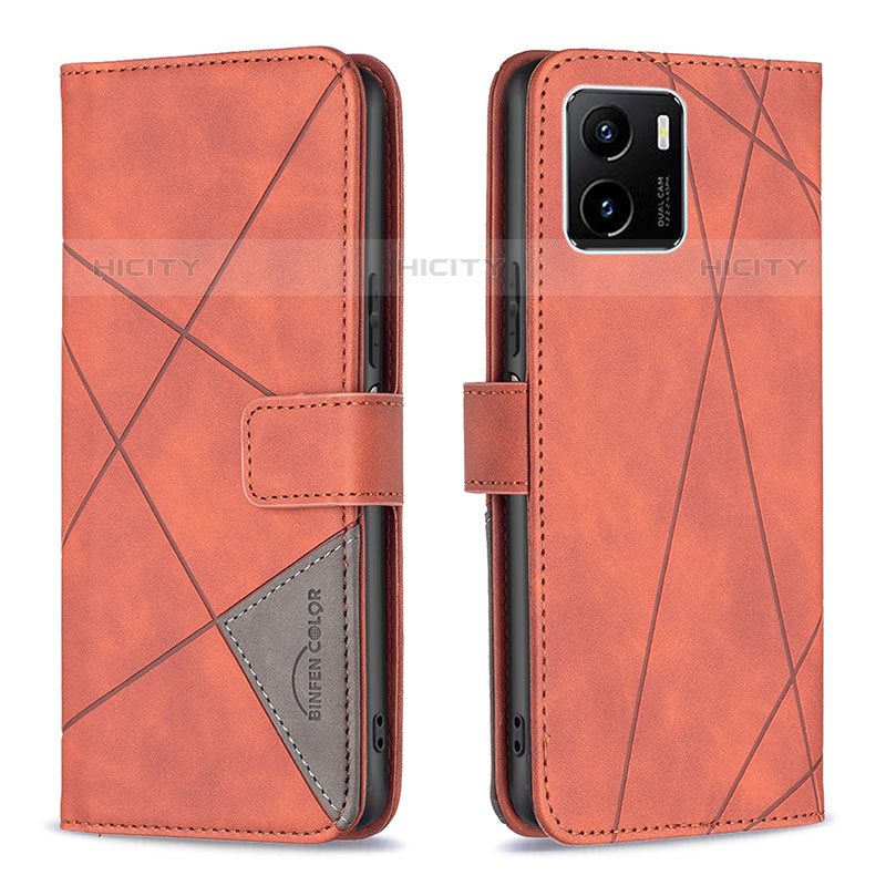 Funda de Cuero Cartera con Soporte Carcasa B08F para Vivo iQOO U5x