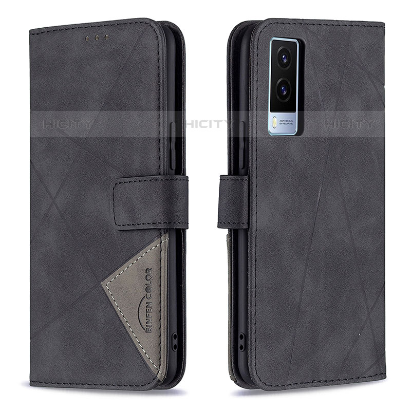 Funda de Cuero Cartera con Soporte Carcasa B08F para Vivo V21e 5G