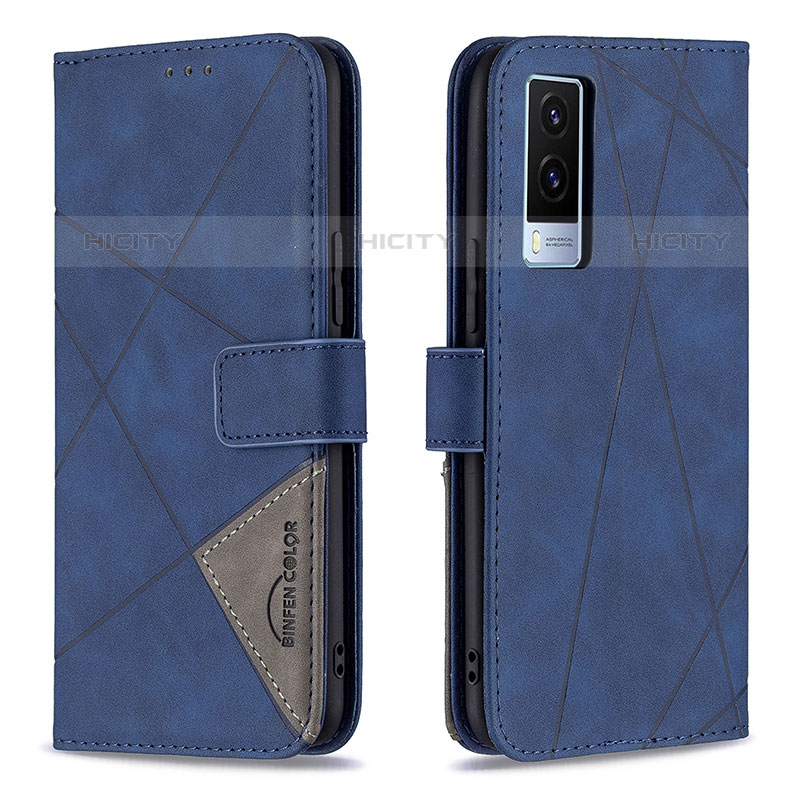 Funda de Cuero Cartera con Soporte Carcasa B08F para Vivo V21e 5G