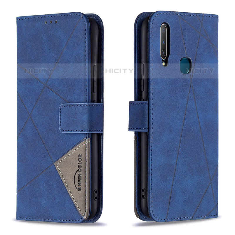 Funda de Cuero Cartera con Soporte Carcasa B08F para Vivo Y12