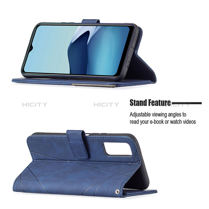 Funda de Cuero Cartera con Soporte Carcasa B08F para Vivo Y12G