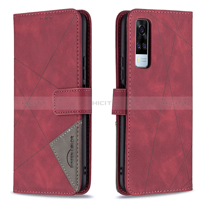 Funda de Cuero Cartera con Soporte Carcasa B08F para Vivo Y31 (2021)