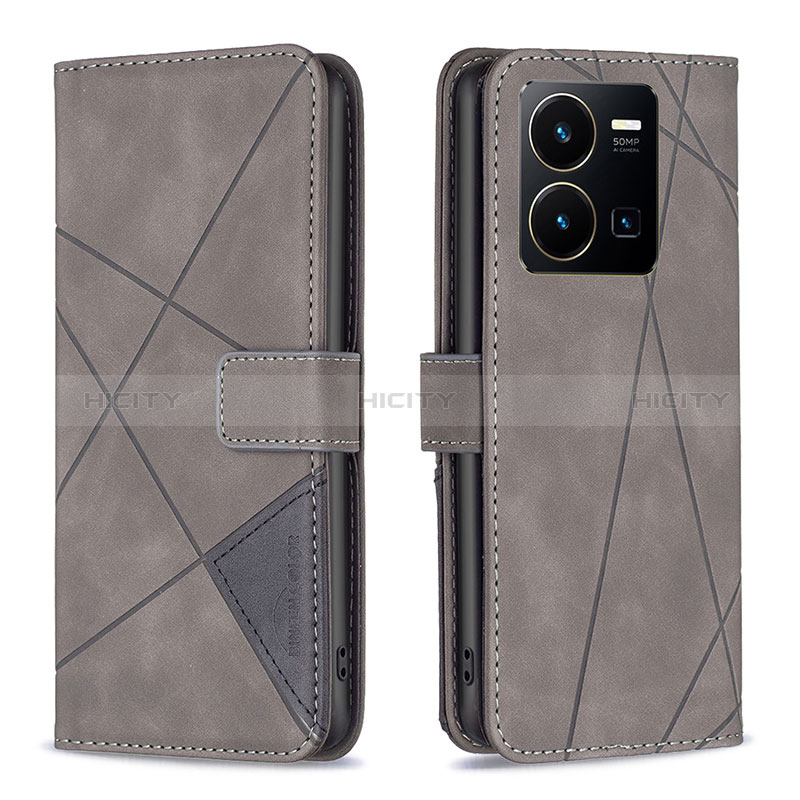 Funda de Cuero Cartera con Soporte Carcasa B08F para Vivo Y35 4G