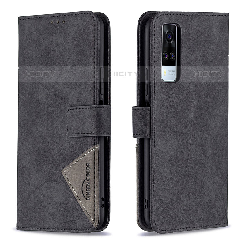 Funda de Cuero Cartera con Soporte Carcasa B08F para Vivo Y51A