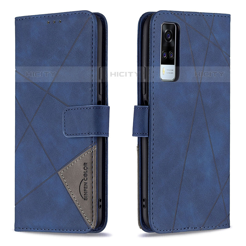 Funda de Cuero Cartera con Soporte Carcasa B08F para Vivo Y51A