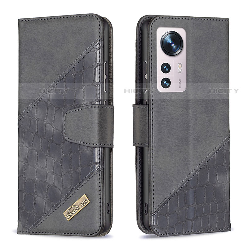 Funda de Cuero Cartera con Soporte Carcasa B08F para Xiaomi Mi 12X 5G