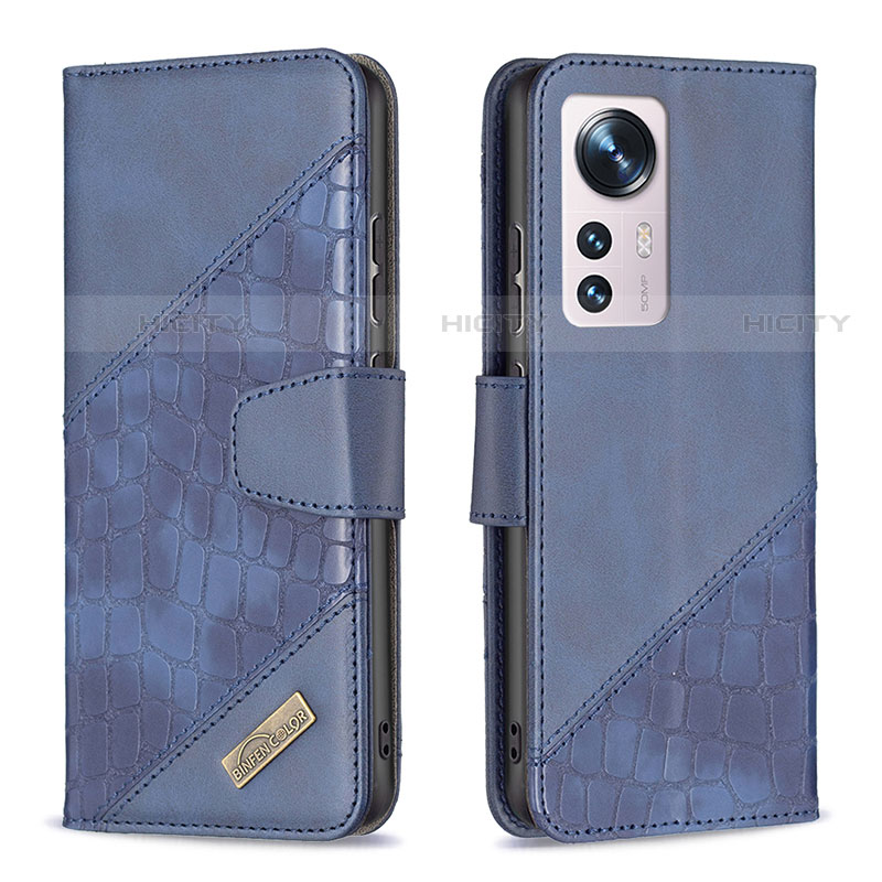 Funda de Cuero Cartera con Soporte Carcasa B08F para Xiaomi Mi 12X 5G