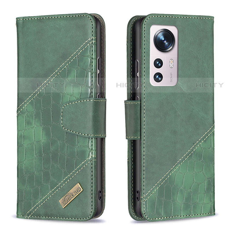 Funda de Cuero Cartera con Soporte Carcasa B08F para Xiaomi Mi 12X 5G