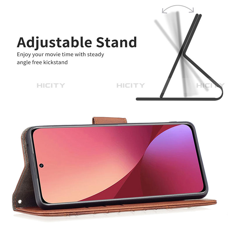 Funda de Cuero Cartera con Soporte Carcasa B08F para Xiaomi Mi 12X 5G