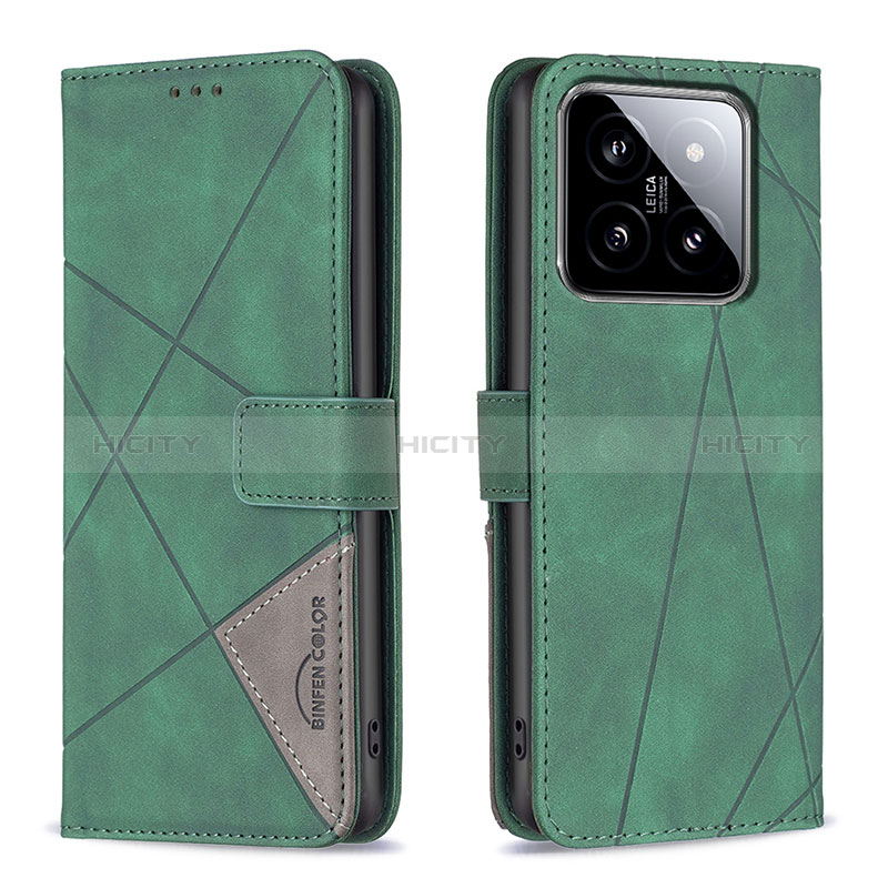 Funda de Cuero Cartera con Soporte Carcasa B08F para Xiaomi Mi 14 Pro 5G