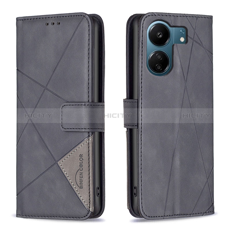 Funda de Cuero Cartera con Soporte Carcasa B08F para Xiaomi Poco C65