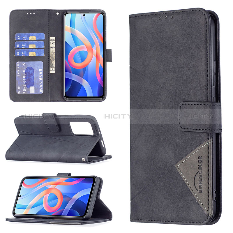 Funda de Cuero Cartera con Soporte Carcasa B08F para Xiaomi Poco M4 Pro 5G