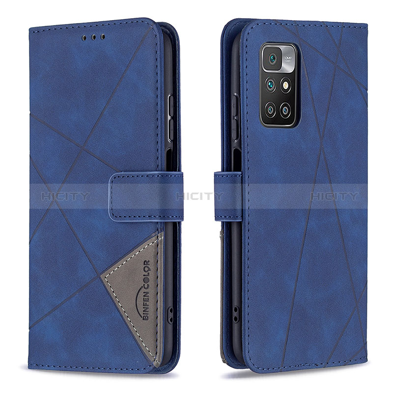 Funda de Cuero Cartera con Soporte Carcasa B08F para Xiaomi Redmi 10 (2022)