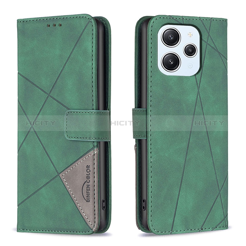 Funda de Cuero Cartera con Soporte Carcasa B08F para Xiaomi Redmi 12 4G