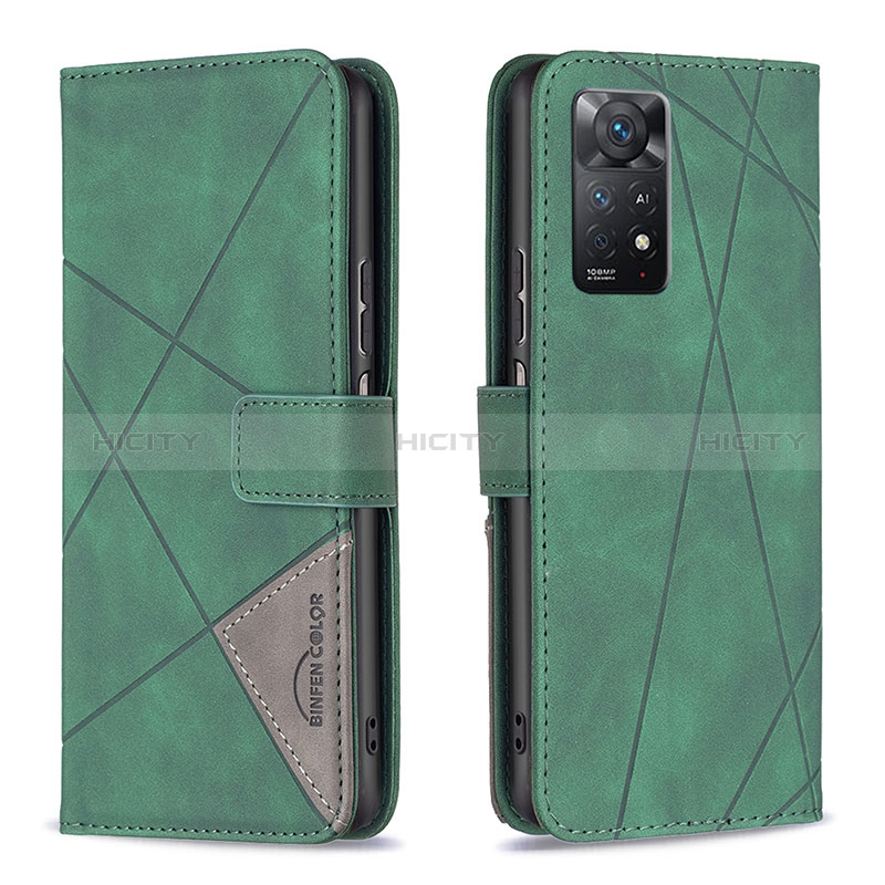 Funda de Cuero Cartera con Soporte Carcasa B08F para Xiaomi Redmi Note 11 Pro 4G