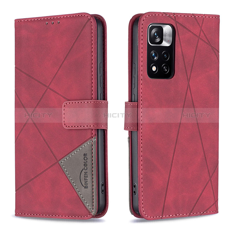 Funda de Cuero Cartera con Soporte Carcasa B08F para Xiaomi Redmi Note 11 Pro+ Plus 5G