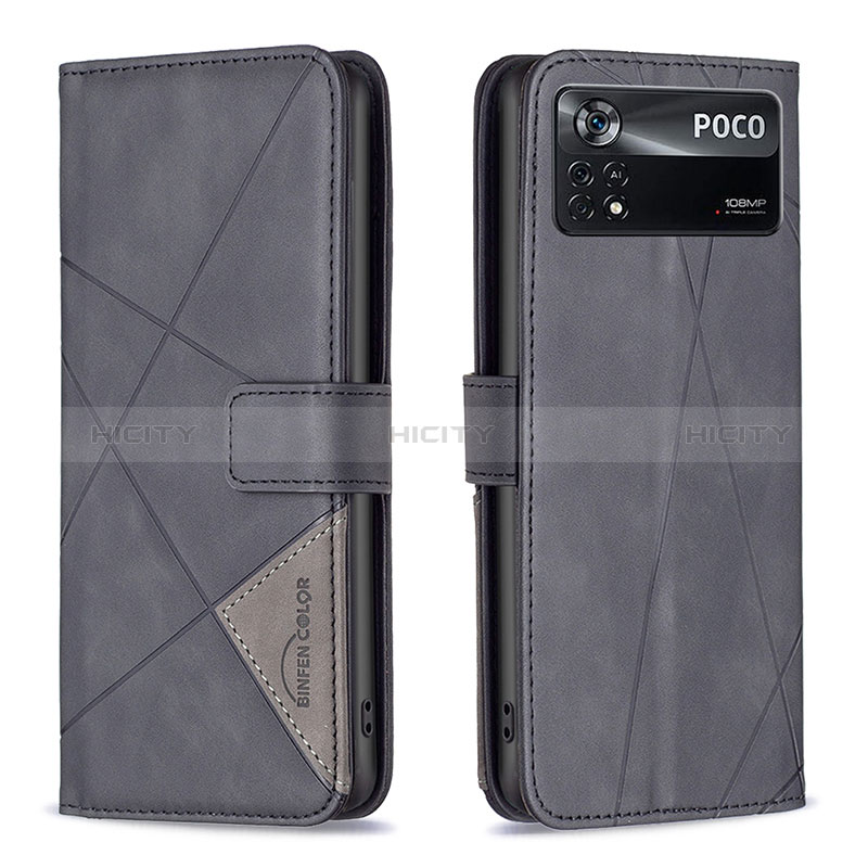 Funda de Cuero Cartera con Soporte Carcasa B08F para Xiaomi Redmi Note 11E Pro 5G