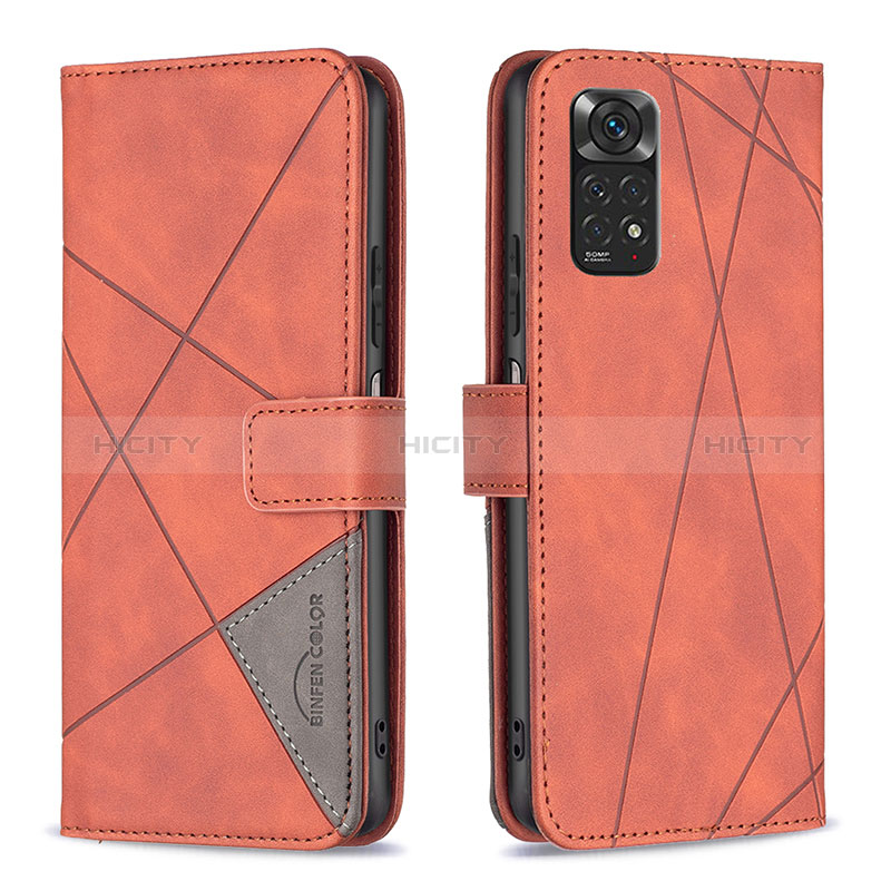 Funda de Cuero Cartera con Soporte Carcasa B08F para Xiaomi Redmi Note 11S 4G