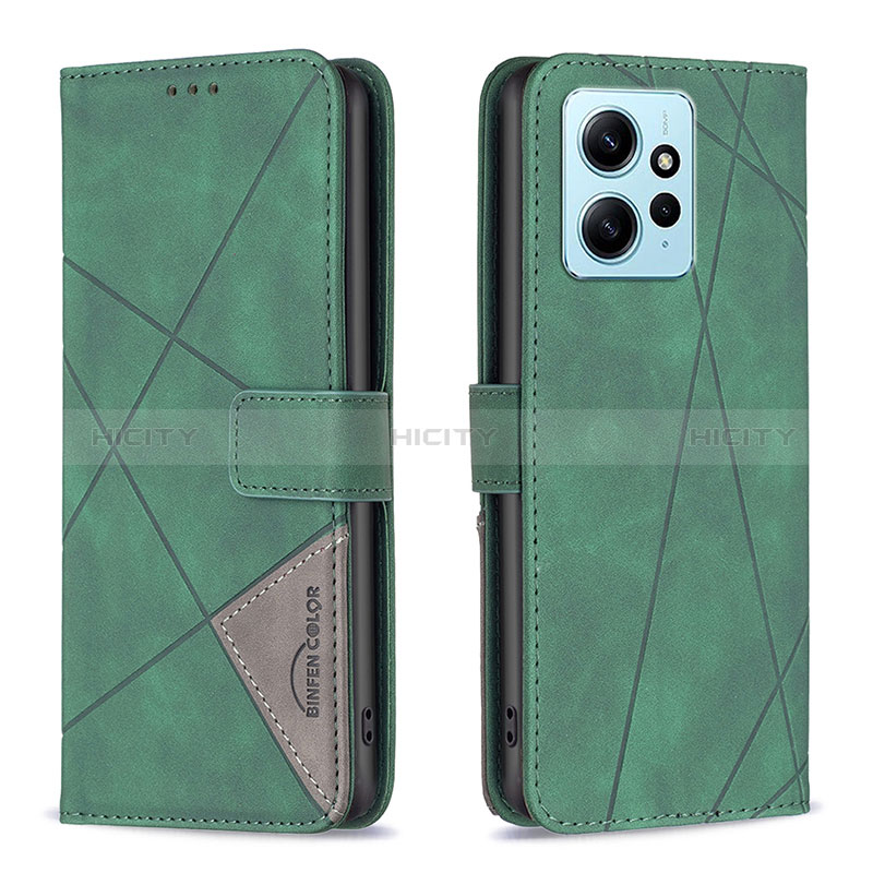 Funda de Cuero Cartera con Soporte Carcasa B08F para Xiaomi Redmi Note 12 4G