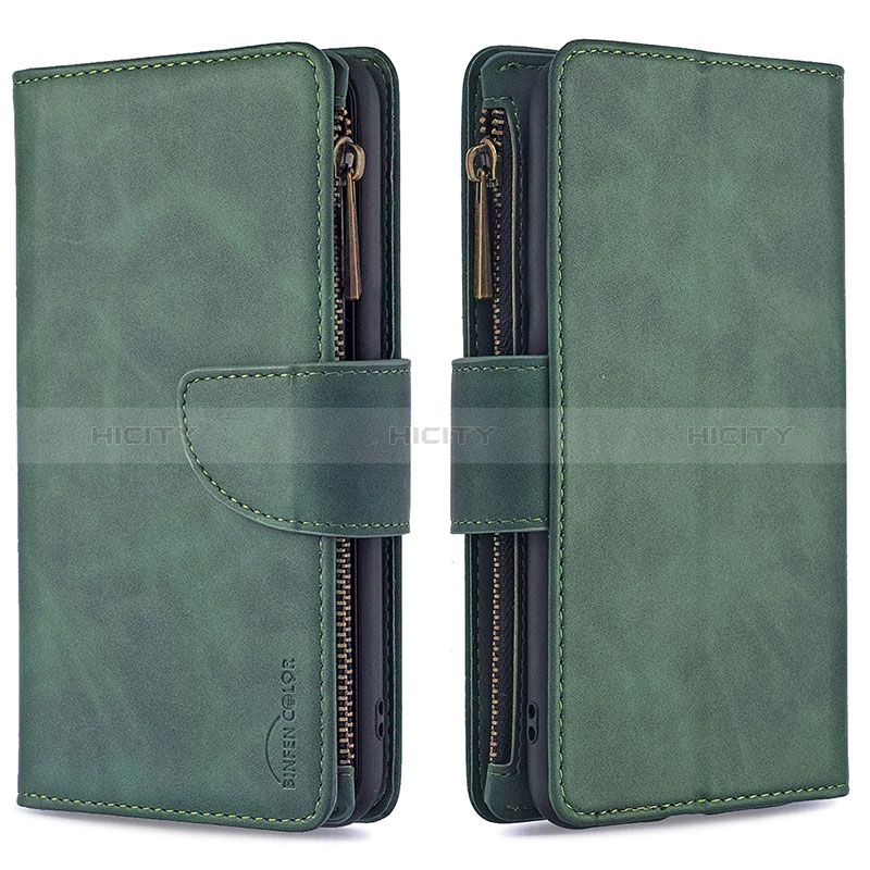 Funda de Cuero Cartera con Soporte Carcasa B09F para Samsung Galaxy A30S Verde