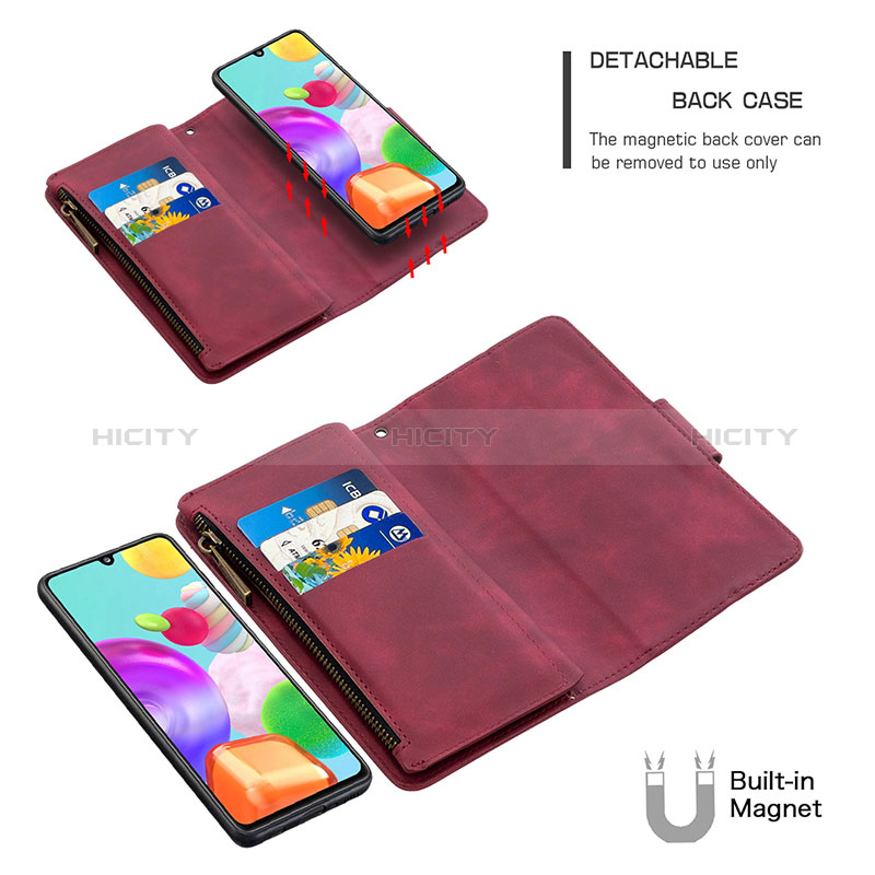 Funda de Cuero Cartera con Soporte Carcasa B09F para Samsung Galaxy A41