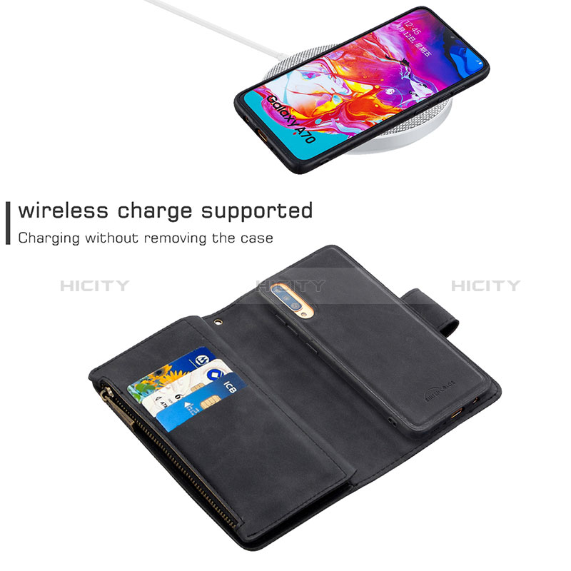 Funda de Cuero Cartera con Soporte Carcasa B09F para Samsung Galaxy A70S