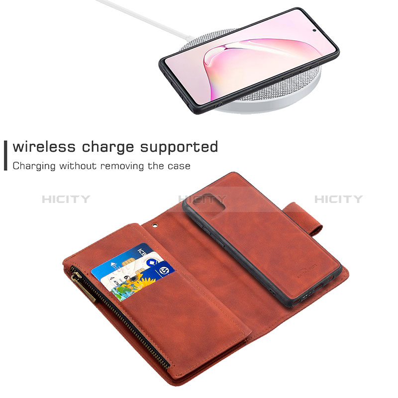 Funda de Cuero Cartera con Soporte Carcasa B09F para Samsung Galaxy M60s