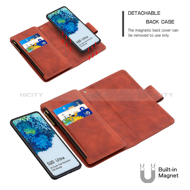 Funda de Cuero Cartera con Soporte Carcasa B09F para Samsung Galaxy S20 Ultra 5G