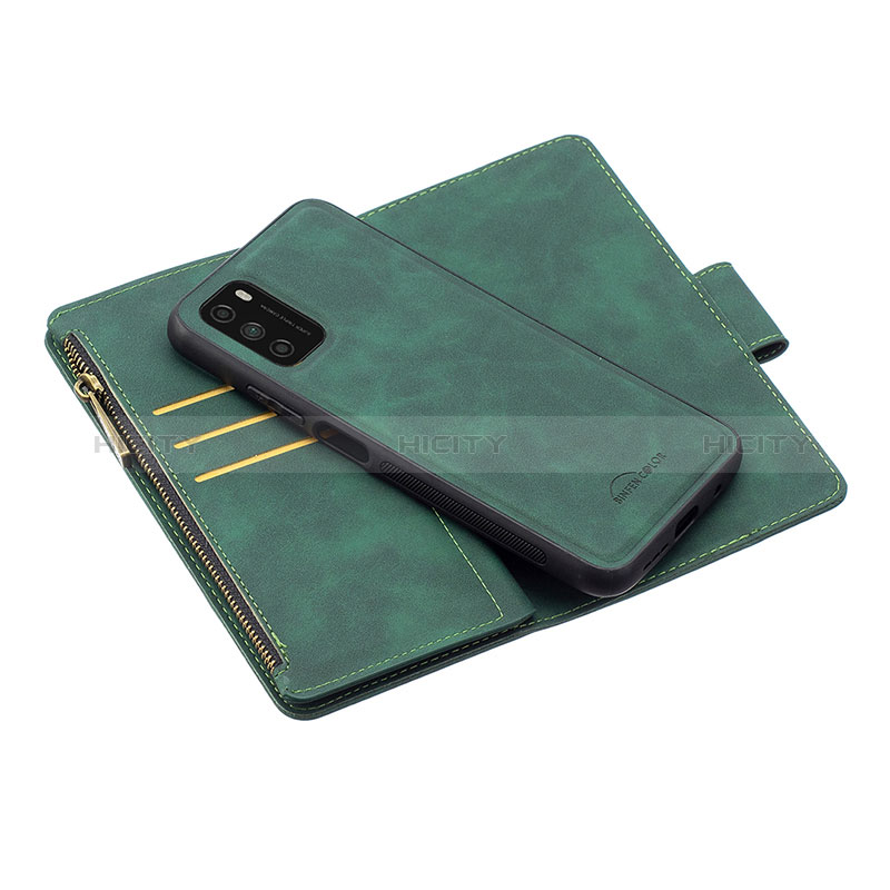 Funda de Cuero Cartera con Soporte Carcasa B09F para Xiaomi Poco M3