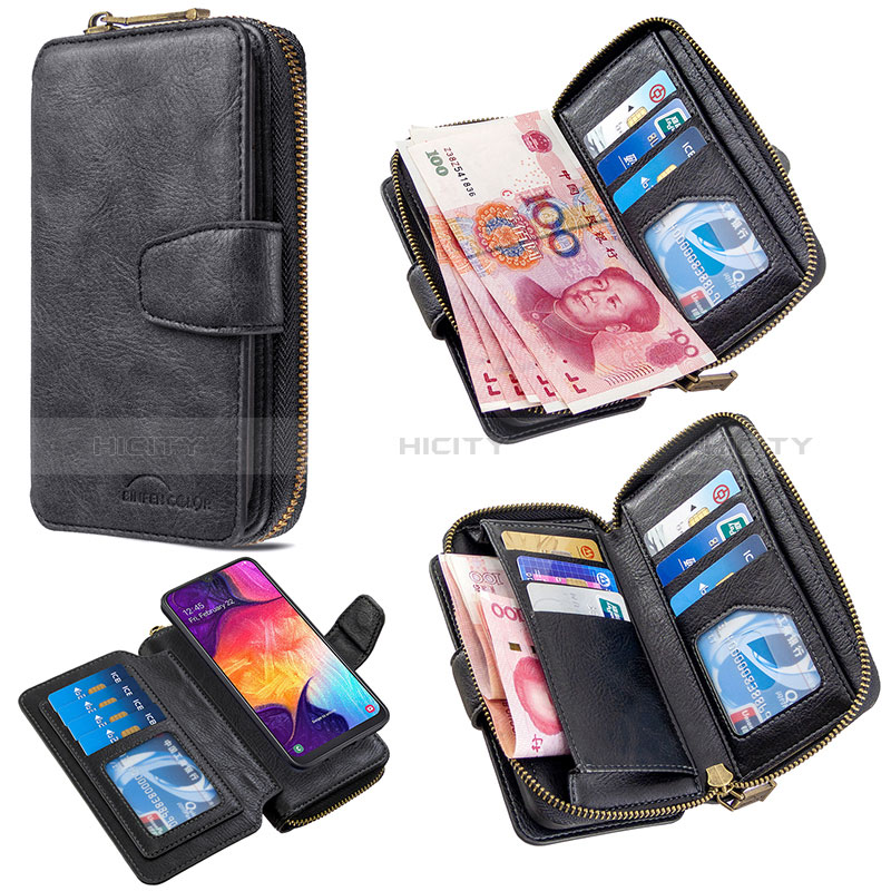 Funda de Cuero Cartera con Soporte Carcasa B10F para Samsung Galaxy A30S