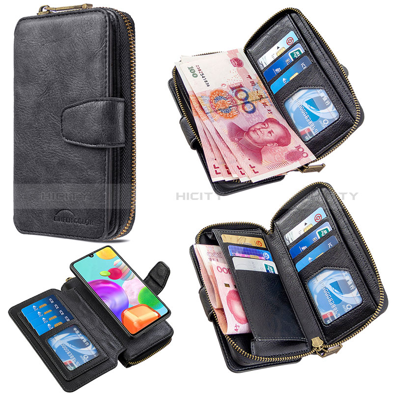 Funda de Cuero Cartera con Soporte Carcasa B10F para Samsung Galaxy A41