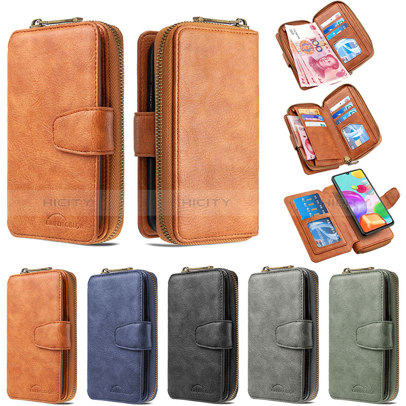 Funda de Cuero Cartera con Soporte Carcasa B10F para Samsung Galaxy A41