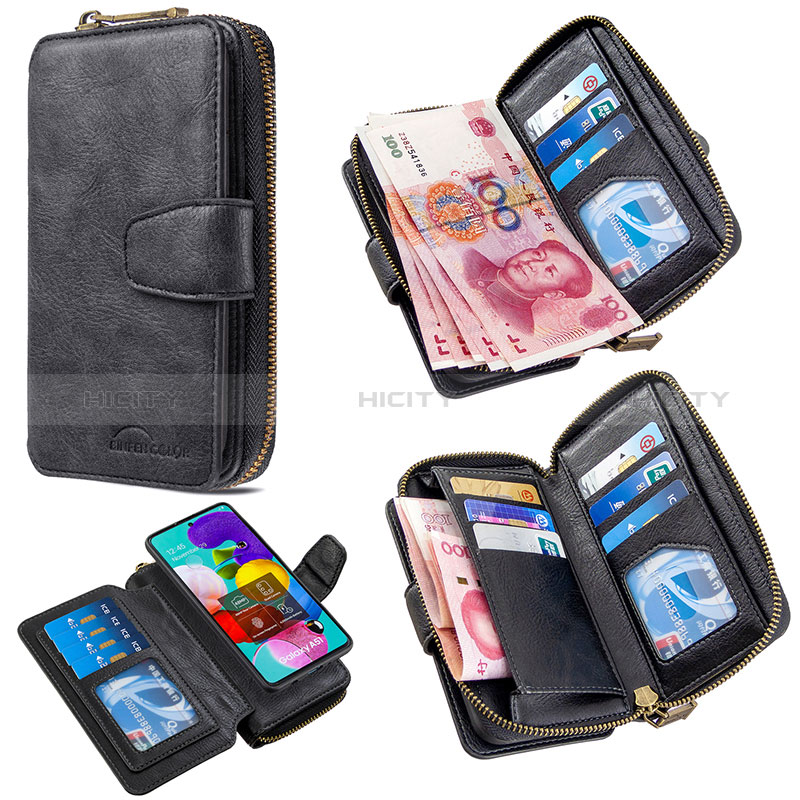 Funda de Cuero Cartera con Soporte Carcasa B10F para Samsung Galaxy A51 4G