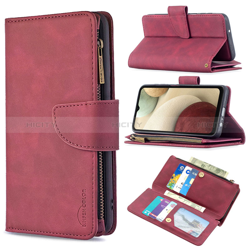 Funda de Cuero Cartera con Soporte Carcasa B10F para Samsung Galaxy M12