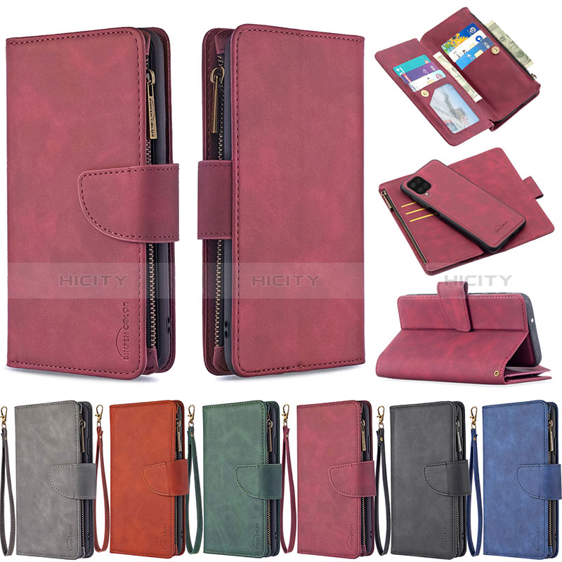 Funda de Cuero Cartera con Soporte Carcasa B10F para Samsung Galaxy M12