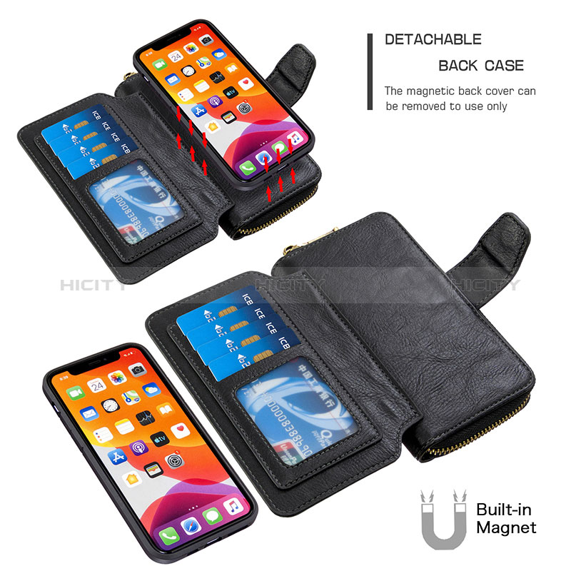 Funda de Cuero Cartera con Soporte Carcasa B10F para Samsung Galaxy S20 Ultra 5G