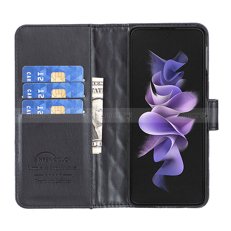 Funda de Cuero Cartera con Soporte Carcasa B10F para Samsung Galaxy Z Fold3 5G